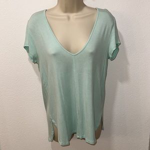 LIKE NEW Mint Bordeaux Top from Anthropologie